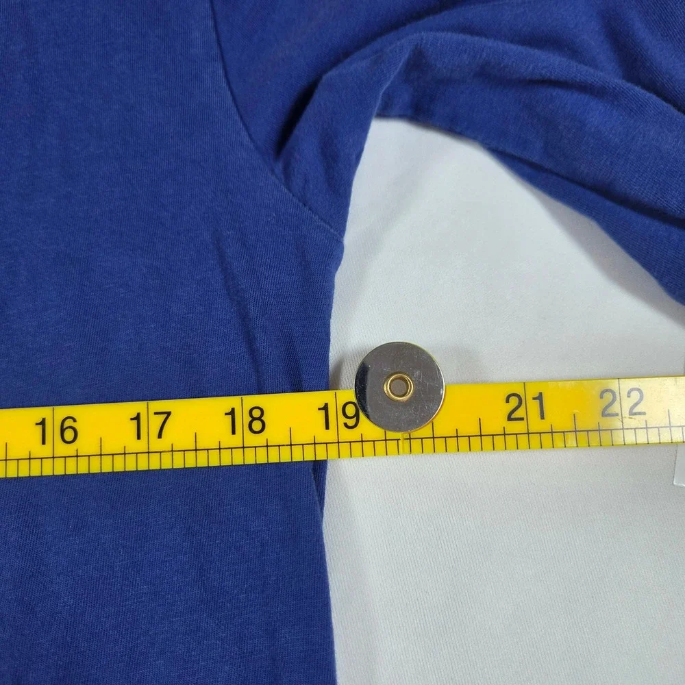Polo Ralph Lauren Mens XL Blue Long Sleeve T-Shirt Red Pony Logo Cotton Tee